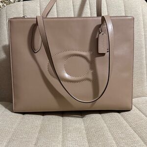 Coach Brown Leather Tote Bag